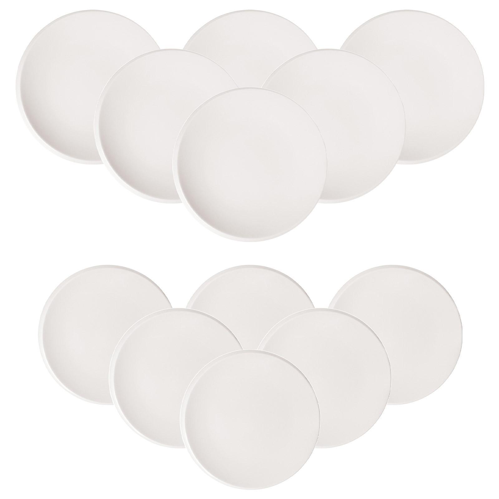 TELLER-SET NewMoon weiß 12-tlg. - Weiß, Keramik (2/2/2cm) - Villeroy & Boch