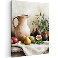 LEINWANDBILD Obst - Kräuter - Ländlich Room Decor 30x40 cm - Naturfarben, Textil (30/40cm) - MuchoWow