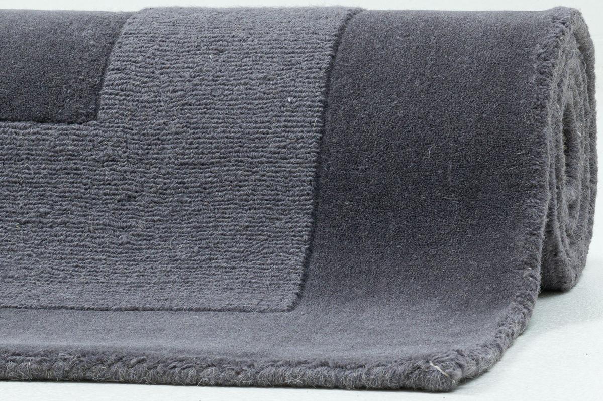 HANDTUFT-TEPPICH Usedom 120x180 cm - Anthrazit, Textil (120/180cm) - THEKO