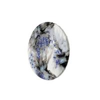 RUNDES BILD Blau 60/60 cm - Blau/Weiß, Textil (60/60cm) - KUNSTLOFT
