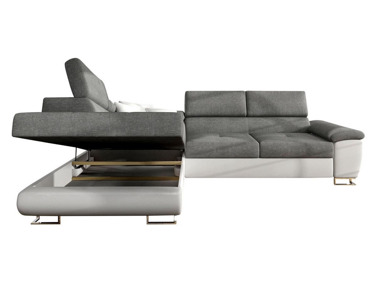 ECKSOFA Cotere Cord, Seite: Links - Bronzefarben, Holz/Textil (270/202cm) - MIRJAN24