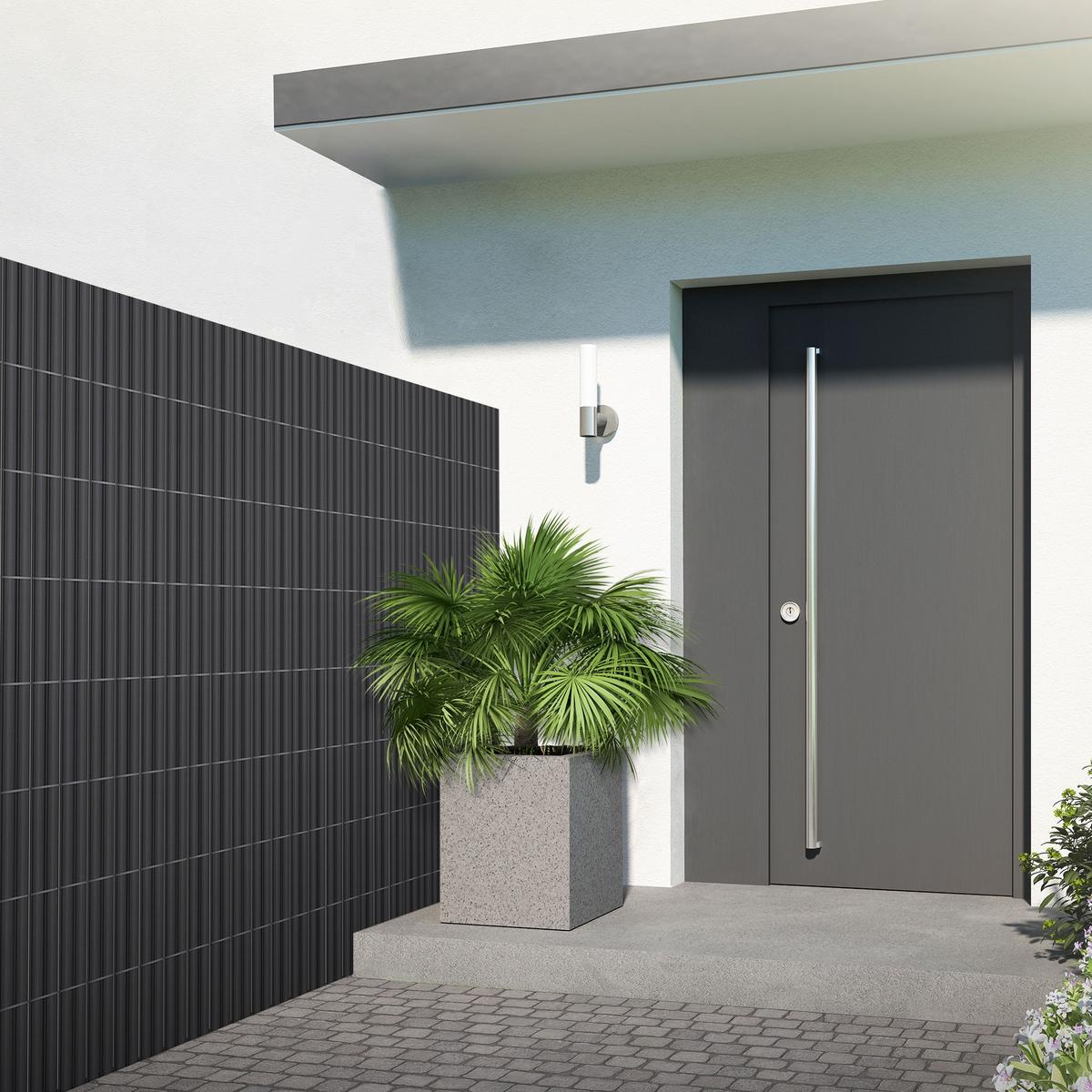 PVC SICHTSCHUTZMATTE 140 x 700 cm Anthrazit - Anthrazit, Kunststoff (700/140cm)