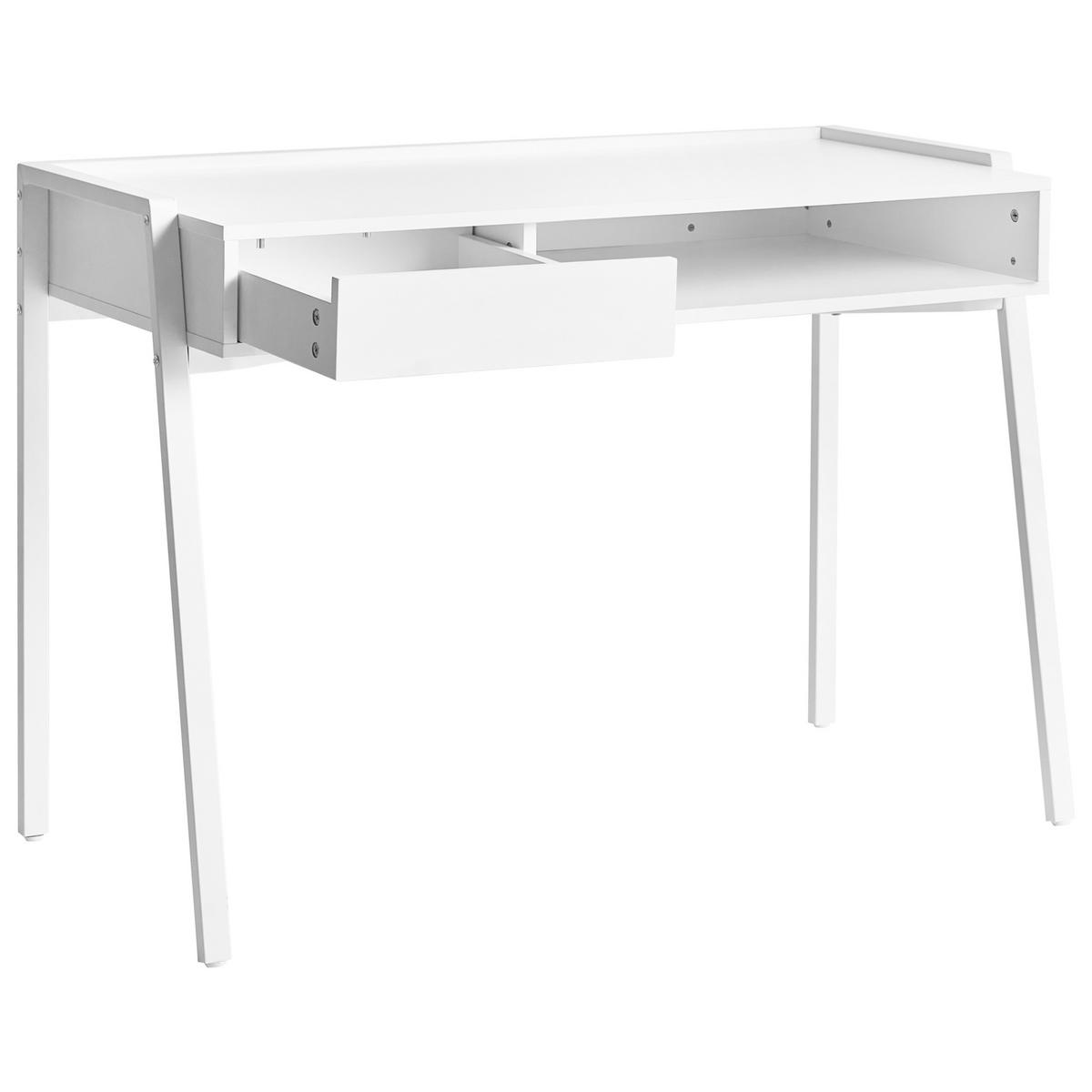 SCHREIBTISCH Weiß 107/48 cm Kofoten - Weiß, Holzwerkstoff (48/107/76cm) - Beliani