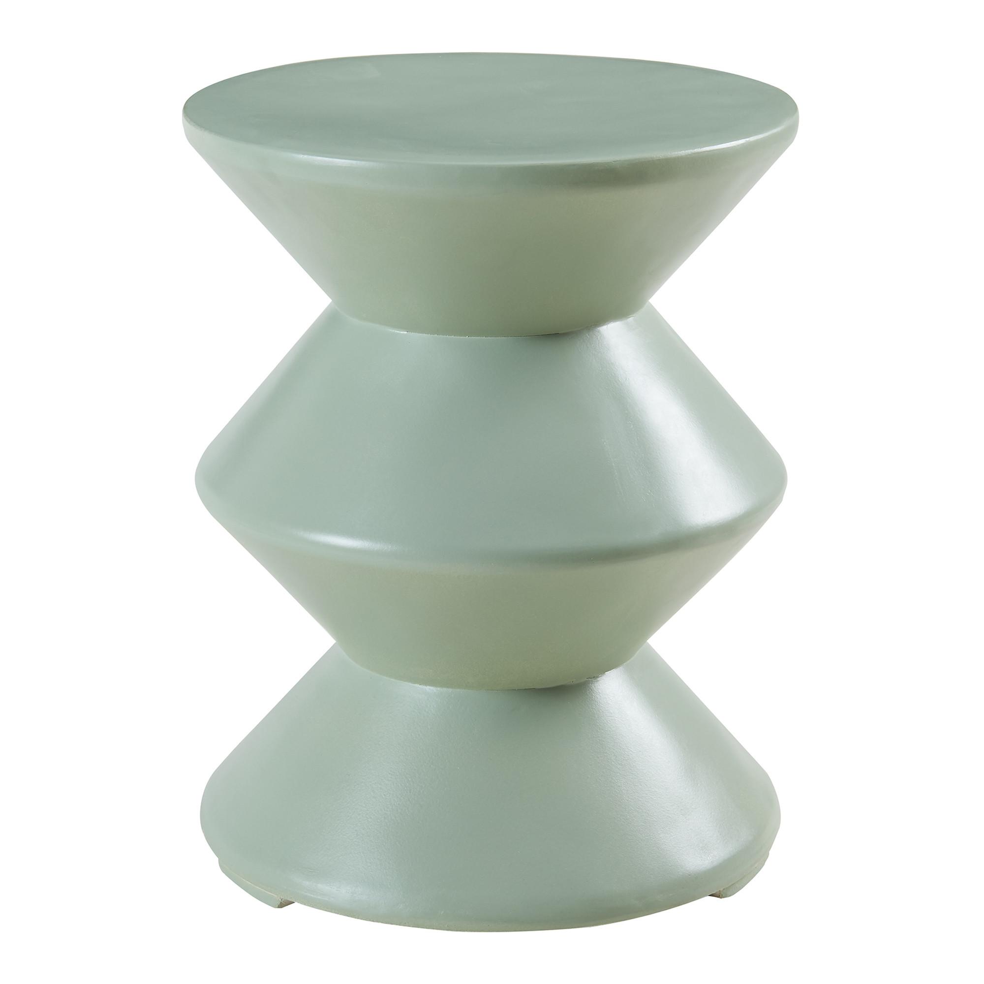 BEISTELLTISCH Kyppeslo - Mintgrün, Stein (36.5/36.5/47cm) - [en.casa]