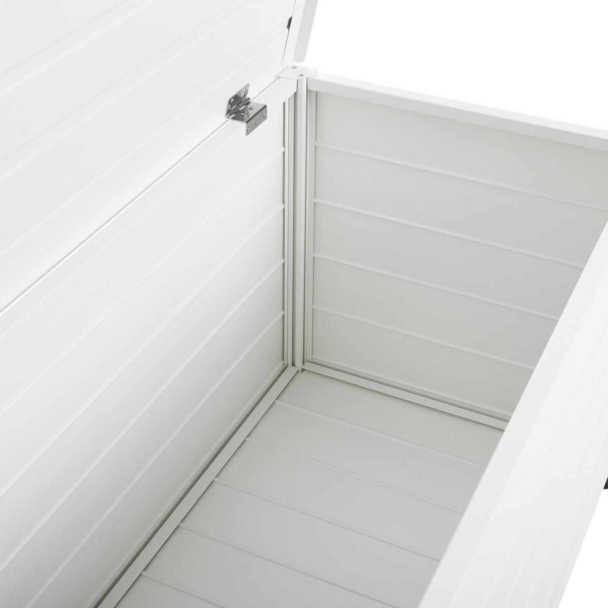 AUFBEWAHRUNGSBOX Weiß Campalto - Weiß, Metall (123/60/60cm) - Beliani