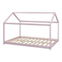 HAUSBETT Cerro - Rosa, Holz (120/200cm) - [en.casa]