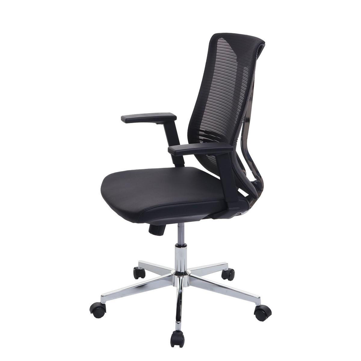 BÜROSTUHL Schwarz - Schwarz, Textil (65/110/66cm) - MCW