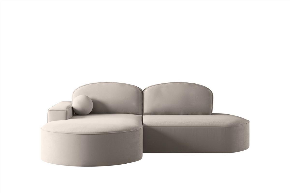 ECKSOFA Girona Mit Schlaffunktion - Hellgrau, Holzwerkstoff/Textil (278/179cm) - Fun Möbel