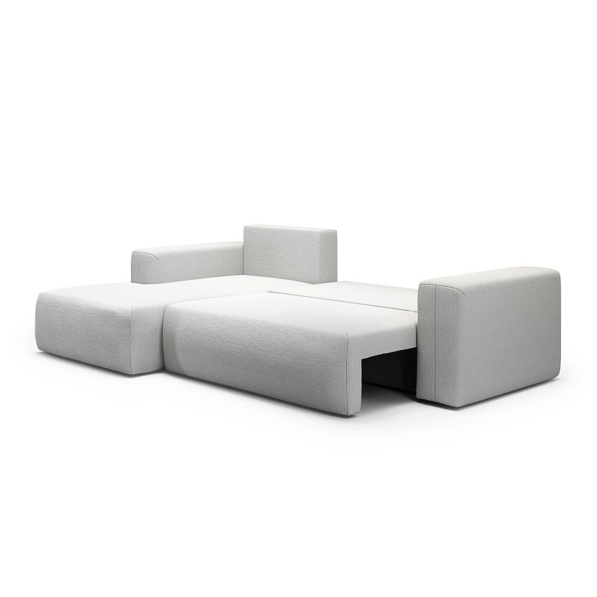 ECKSOFA Bliss 3 Sitzplätze Hellgrau - Grau, Holz (268/163cm) - Petits-meubles