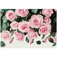 FOTOTAPETE Blumen Rosen Schlafzimmer 200x140 - Multicolor, Papier (200/140cm) - Wallarena