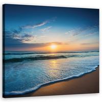WANDBILD wasser natur meer - Blau, Textil (40/40cm) - Feeby