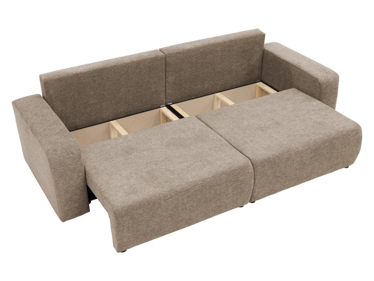 SCHLAFSOFA Piano - Schwarz/Braun, Holz/Kunststoff (245/82/92cm) - MIRJAN24