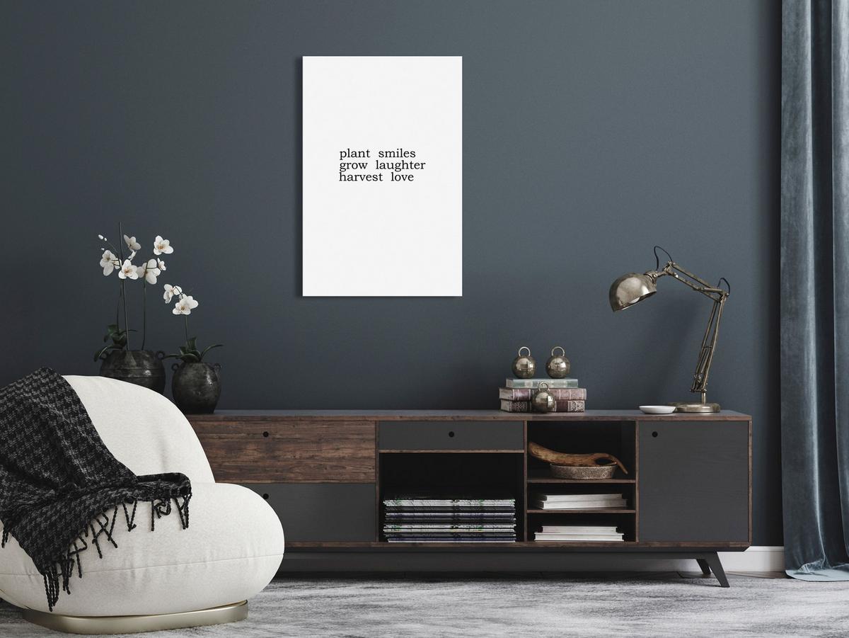 KUNSTDRUCK Schwarz-Weiß 60/90 cm - Schwarz, Textil (60/90cm) - KUNSTLOFT