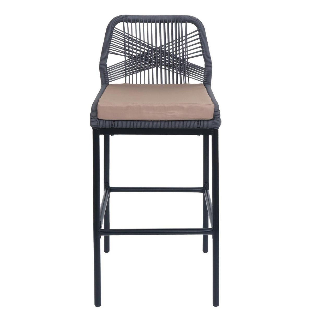 BARHOCKER Anthrazit, Taupe - Taupe/Anthrazit, Metall (45/101/52cm) - MCW