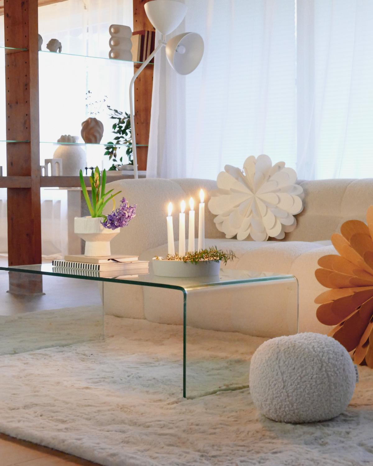 COUCHTISCH Glas transparent 100/50/40 cm Kendall - Transparent, Glas (50/100/40cm) - Beliani