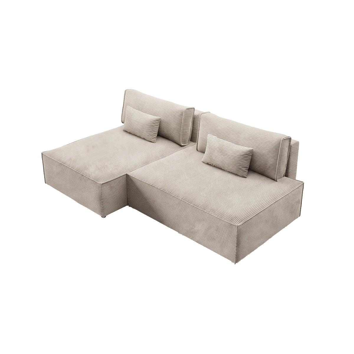 ECKSOFA Georgia Taupe - Taupe, Holz (236/148cm) - Petits-meubles