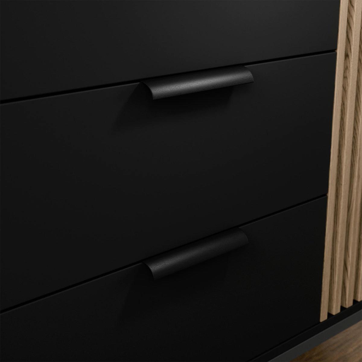 TV-MÖBEL Melchior Schwarz - Schwarz, Holzwerkstoff (150/60/40cm) - Petits-meubles