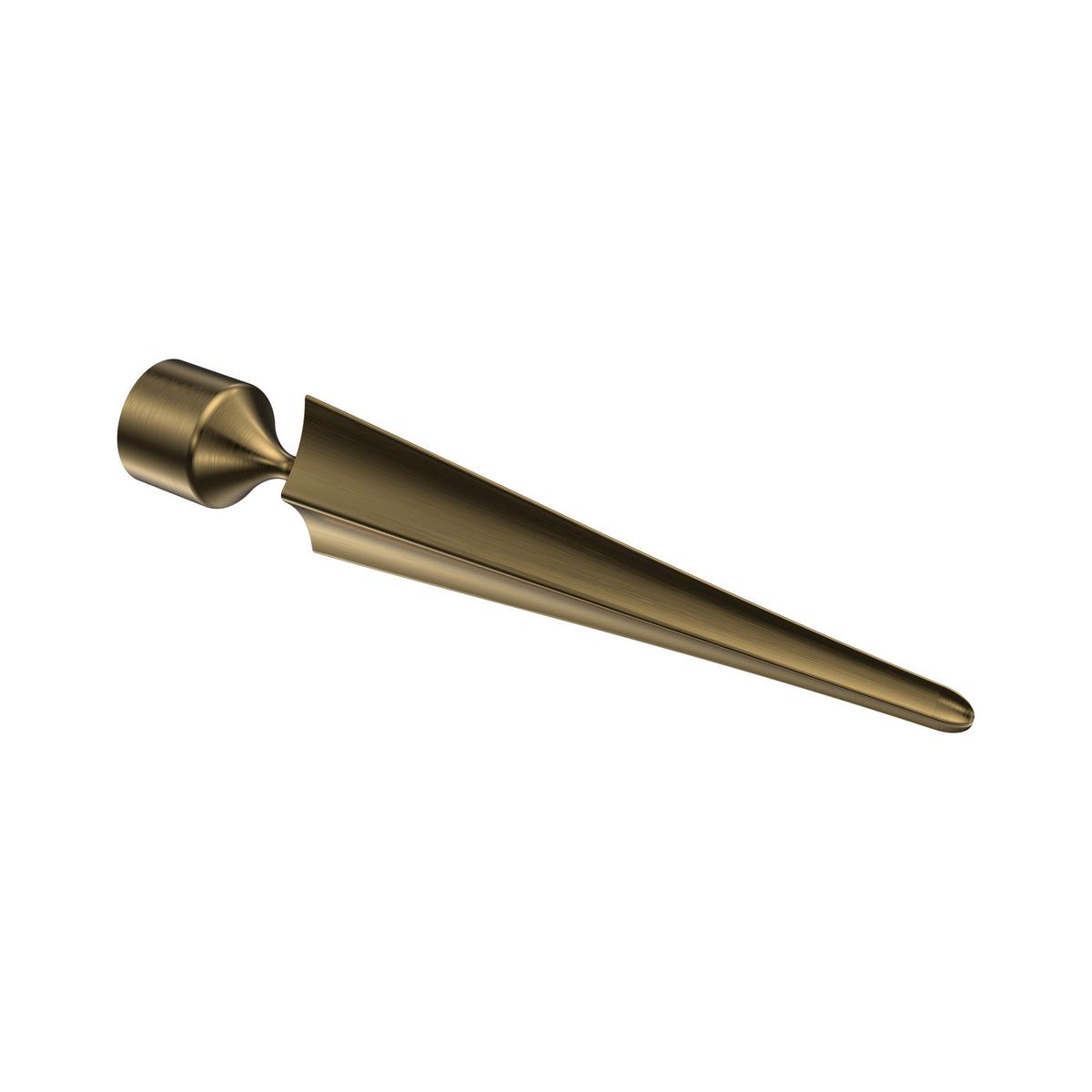 GARDINENSTANGE Primus Lorenzo 180 cm, 1-läufig, 16 mm Ø Messing Antik - Messingfarben/Bronzefarben, Metall (180cm) - INTERDECO
