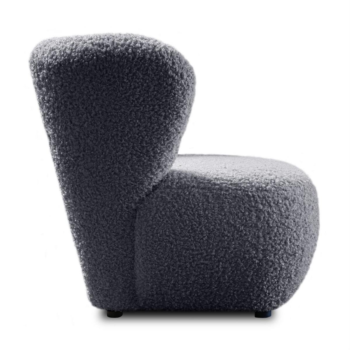 SESSEL ARLO LOUNGE Rolf 08 - Graphitfarben, Textil (85/74/58cm) - Lookway