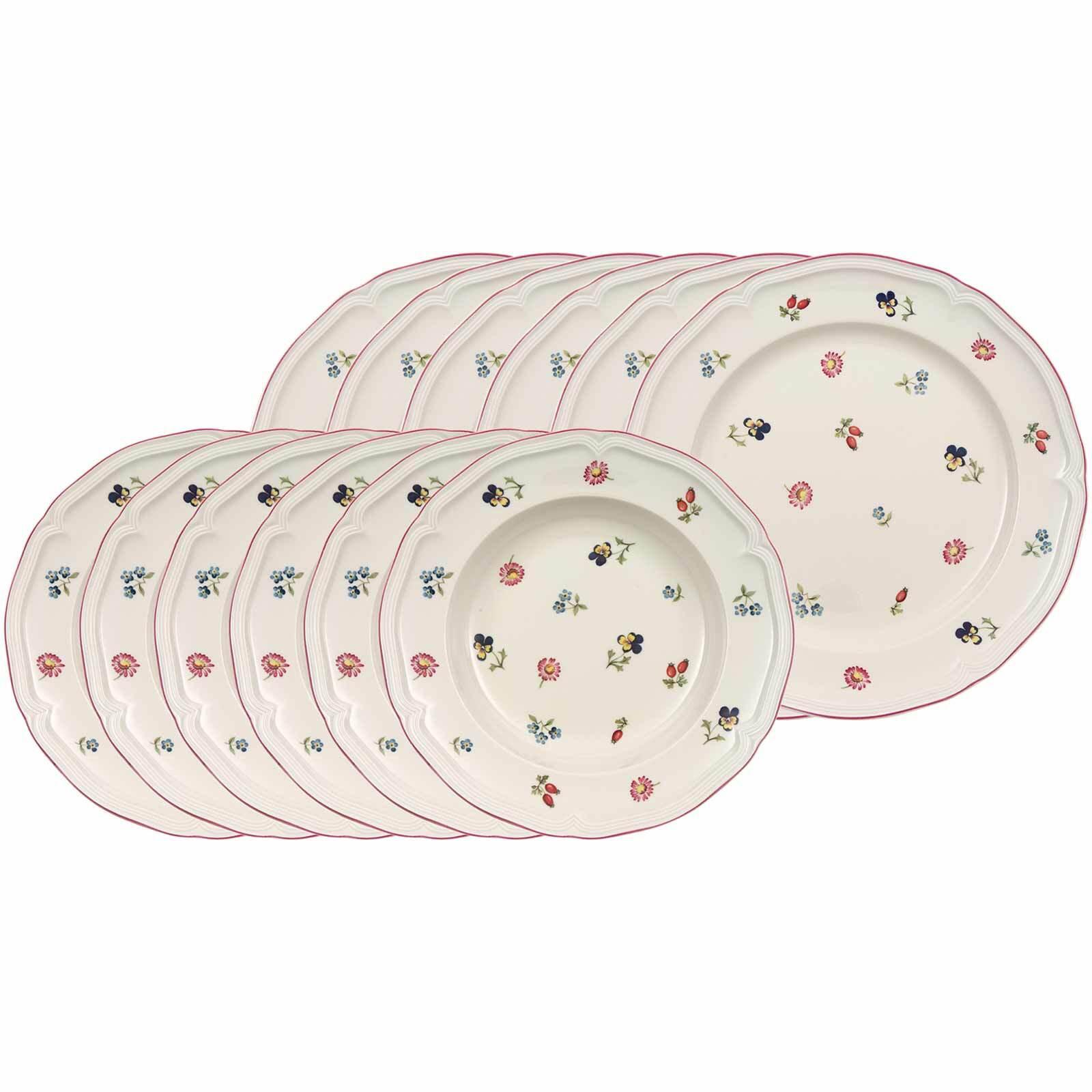 TAFELSERVICE Petite Fleur weiß 12-tlg. - Weiß, Keramik (2/2/2cm) - Villeroy & Boch