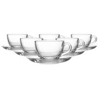 CAPPUCCINO-SET Barista transparent 220 ml 12-tlg. - Transparent, Glas (0.22L) - Ritzenhoff Breker