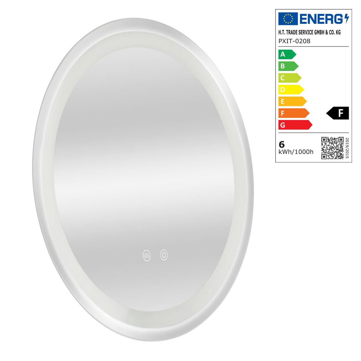 BADEZIMMERSPIEGEL Maratea - Silberfarben, Glas/Metall (80/80/3cm) - pro.tec