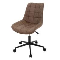 BÜROSTUHL Kunstleder braun - Schwarz/Braun, Textil/Metall (53/97/60cm) - ML-DESIGN