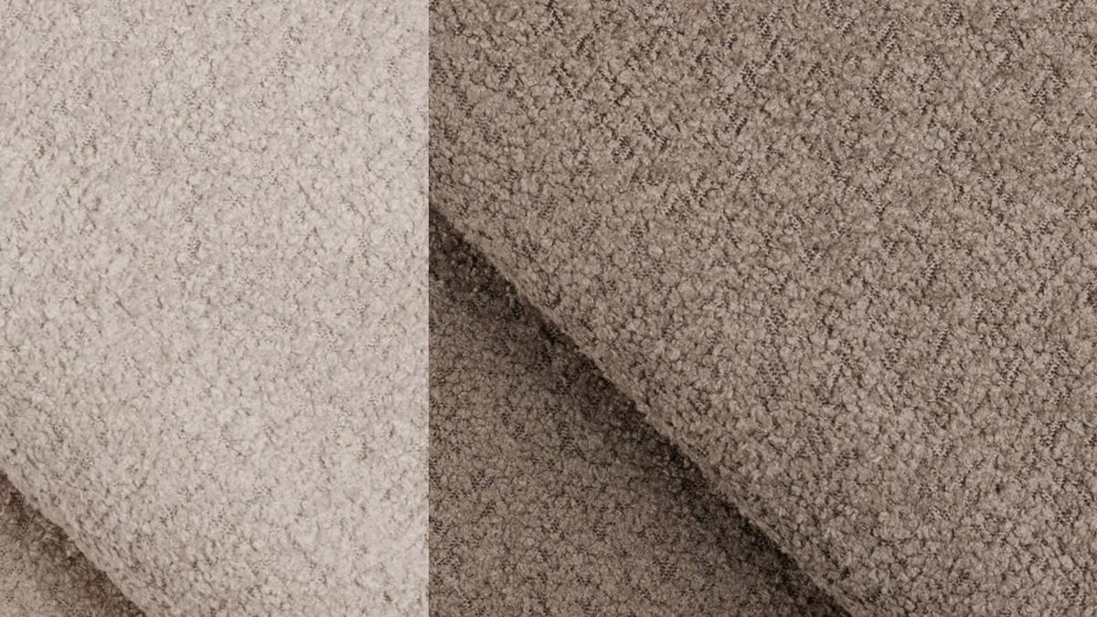 ECKSOFA CALME 5-Sitzer, creme - Creme/Schwarz, Holz/Textil (294/229cm) - Wozimo