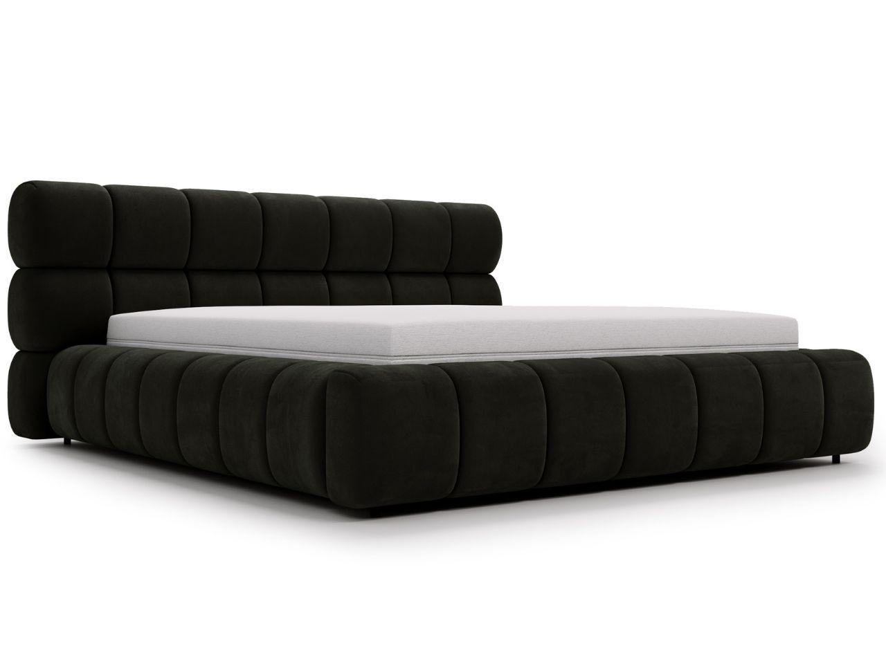 POLSTERBETT Mellow 180x200 Dunkelgrau - Dunkelgrau, Textil (180/200cm) - Graingold