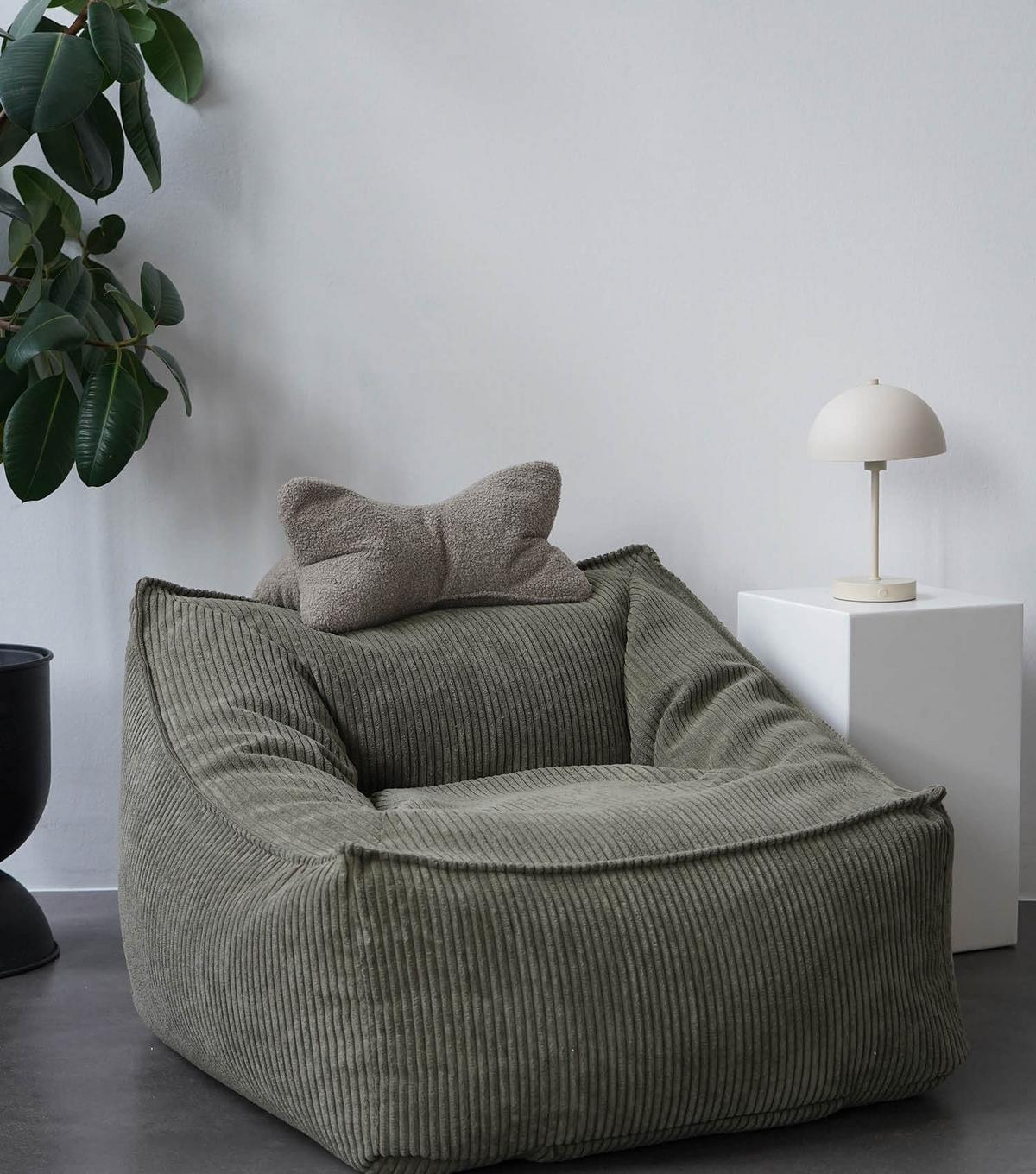 NACKENKISSEN Der Leseknochen - Braun, Textil (42/22cm) - Mokebo