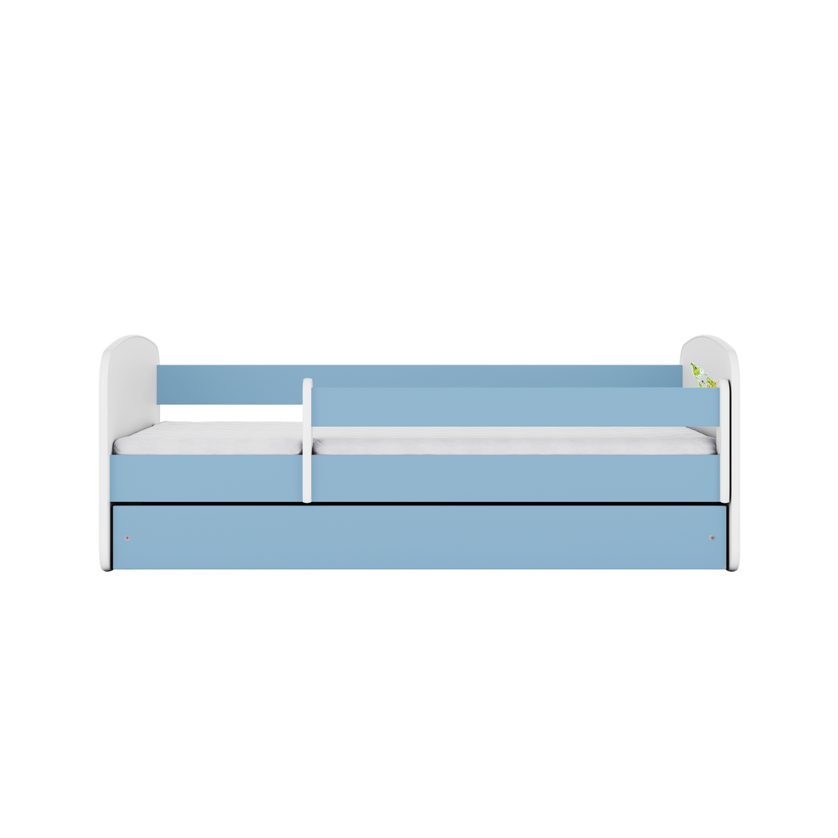 KINDERBETT Karte mit Schublade und Matratze 180/80 - Blau, Holzwerkstoff (80/180cm) - RAUMHIRSCH FURNITURE