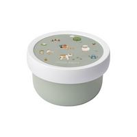 FRUCHTBOX MIT GABEL Campus Little Farm 300 ml - Grün, Kunststoff (6.7/10.4/6.7cm) - Mepal