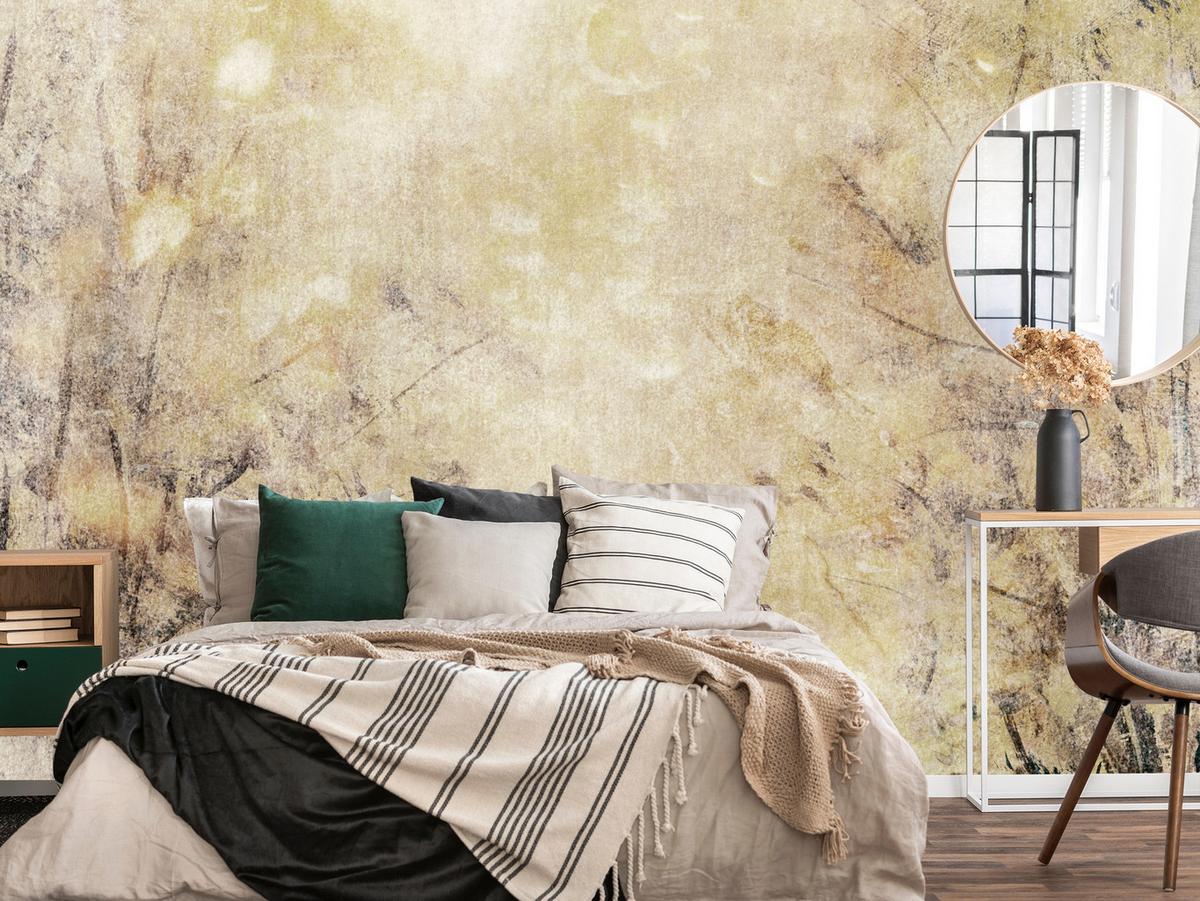 FOTOTAPETE Beton Abstraktion Retro Stil 300x210 - Beige/Braun, Papier (300/210cm) - Muralo