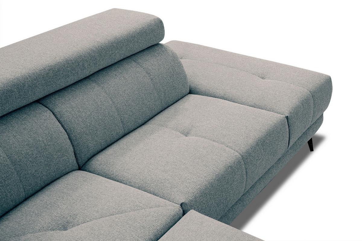 ECKSOFA MORELLO 5-Sitzer, mintgrün - Schwarz/Mintgrün, Holzwerkstoff/Textil (287/228cm) - Wozimo