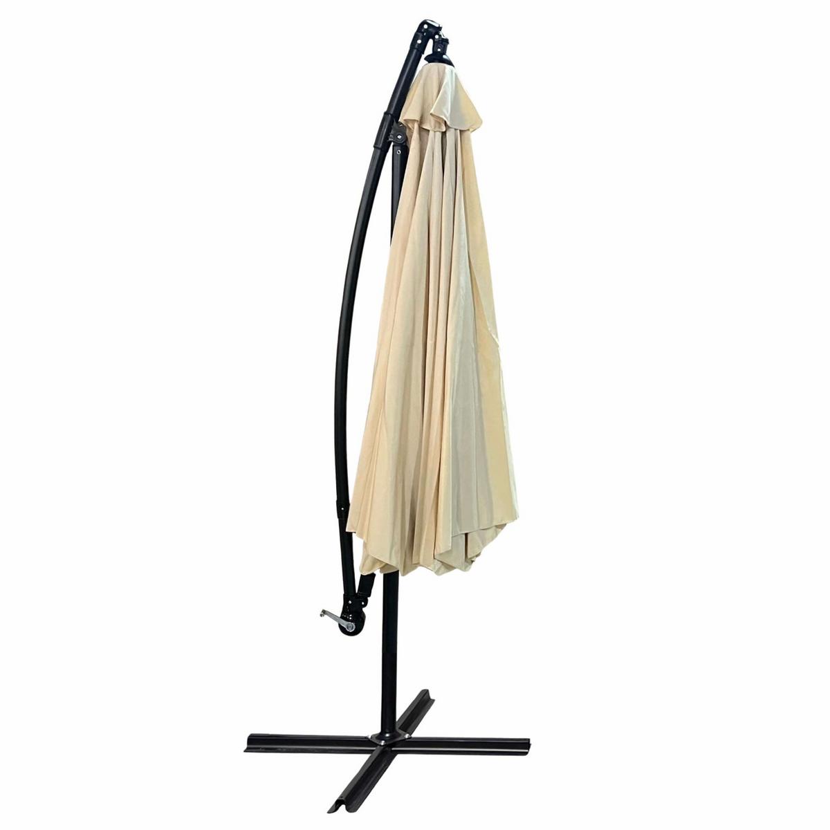 GARTENSCHIRM Beige 300/245/300 - Beige, Textil/Metall (300/300cm) - RAUMHIRSCH FURNITURE