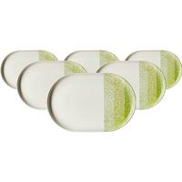 SERVIERPLATTEN Trio Grün 30 x 20 cm 6er Set - Grün, Keramik (20/2/30cm) - Ritzenhoff Breker