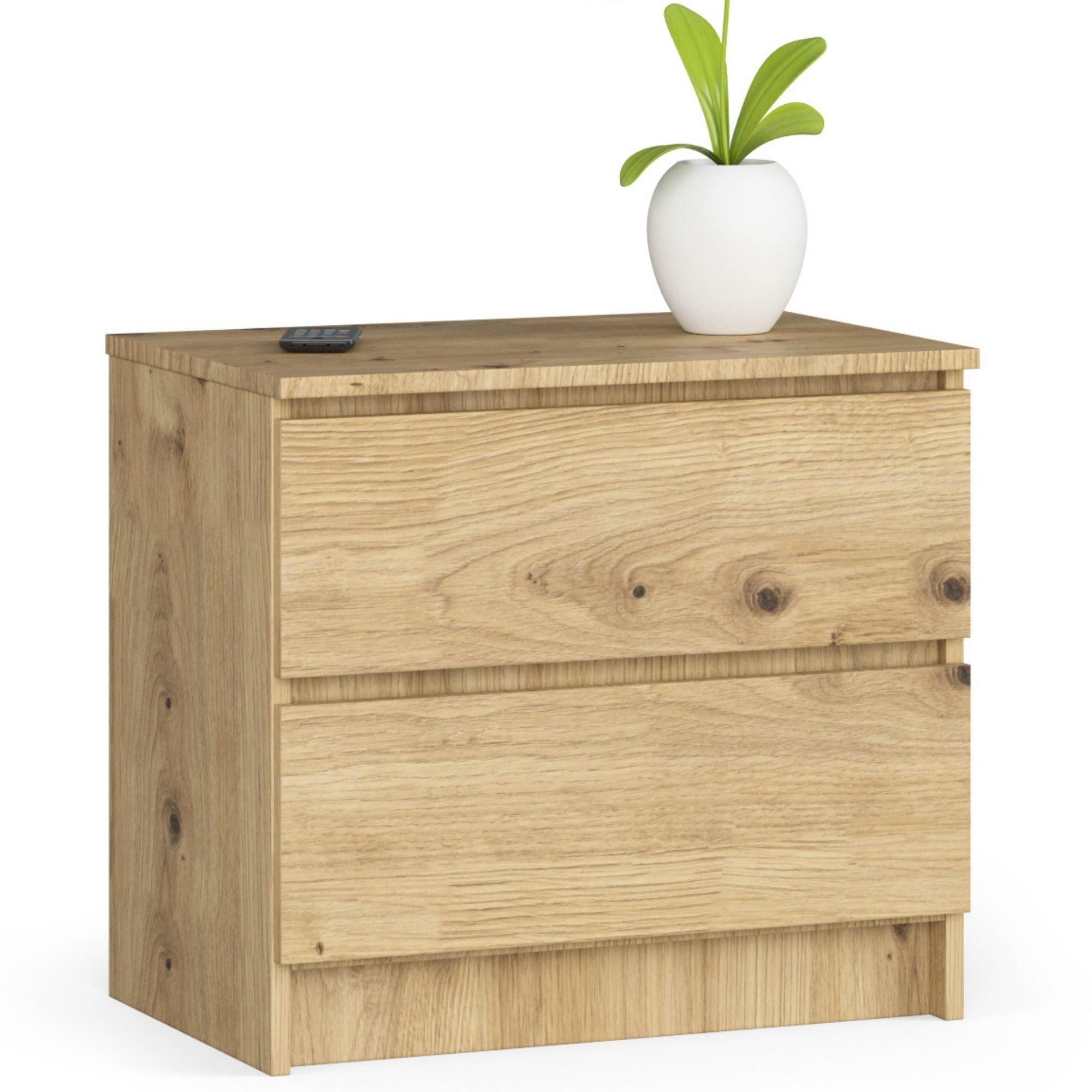 KOMMODE Eiche Artisan 55/60/40 - Eiche Artisan, Holzwerkstoff (60/55/40cm) - RAUMHIRSCH FURNITURE
