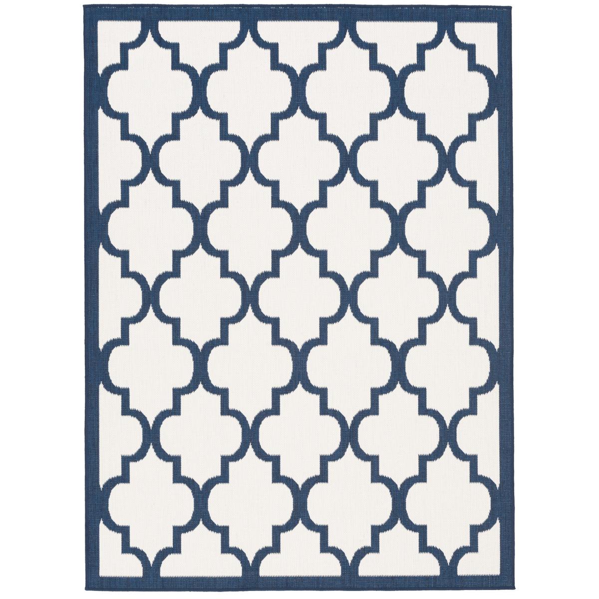 IN- UND OUTDOOR TEPPICH BEIDSEITIG CAPE COD FLIESENOPTIK - Blau, Textil (133/190cm) - Pergamon