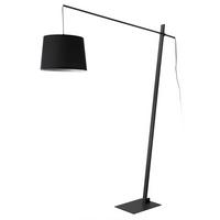 STEHLEUCHTE Nesna - Schwarz, Textil/Metall (35/35/185cm) - lux.pro