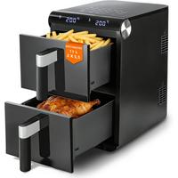 HEISSLUFTFRITTEUSE ANNA Ⅲ 46.6/25/41.1 cm - Schwarz, Metall (25/41.1/46.6cm) - Nettlife