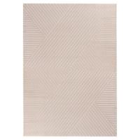 TEPPICH Kurzflor ILLER in Beige, mit 3D-Design, aus Jute, Florhöhe 12 mm, 80 x 150 cm - Beige, Textil (80/150cm) - KADIMA DESIGN