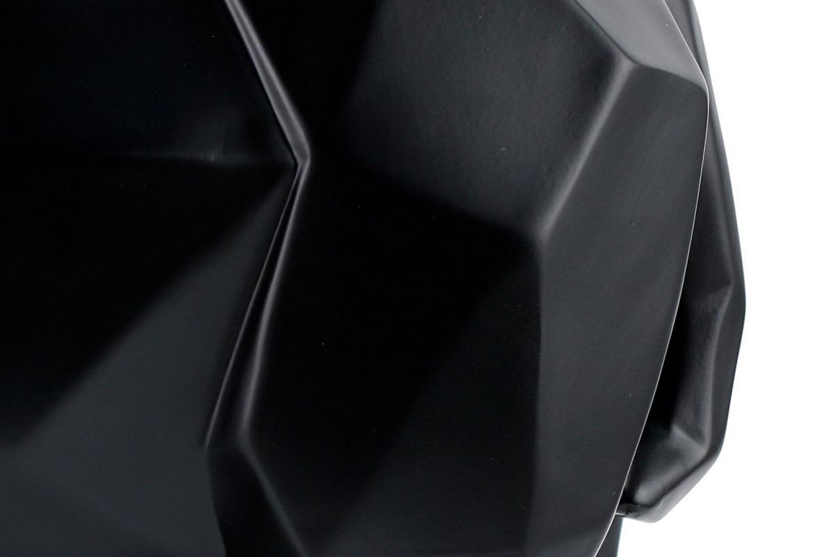 SKULPTUR Schwarz 27/21 cm - Schwarz, Stein (1.35/21/15cm) - KUNSTLOFT