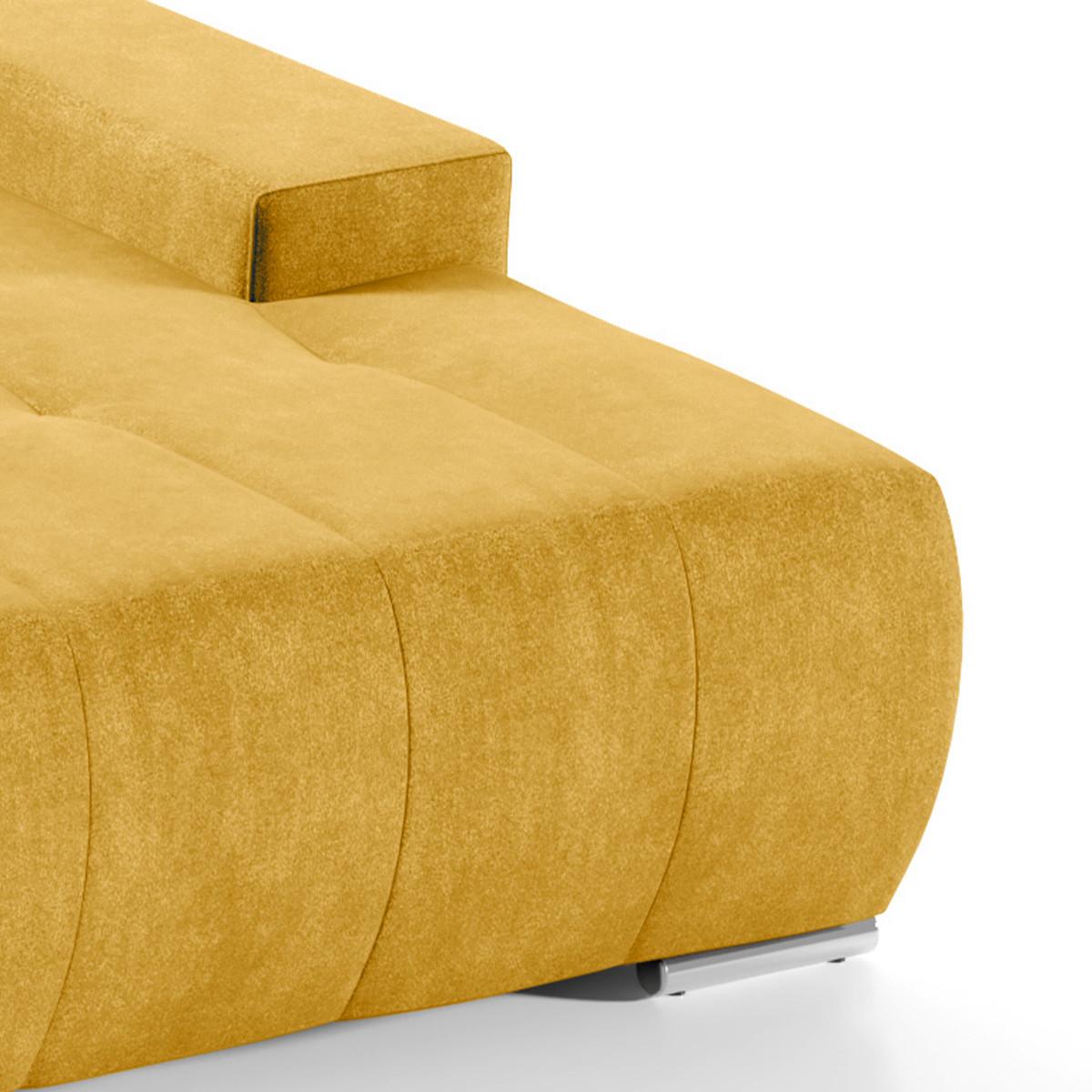 ECKSOFA Jonas 4 Sitzplätze Gelb - Gelb, Holzwerkstoff (265/185cm) - Petits-meubles