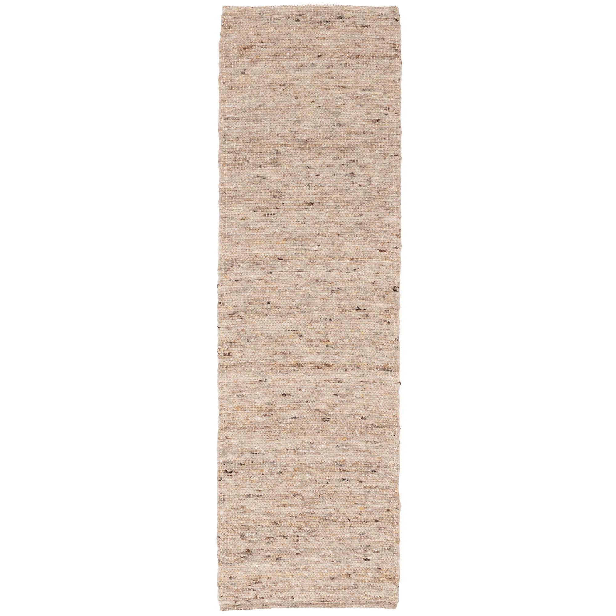 NATUR TEPPICH LÄUFER WOLLE ALASKA MELIERT - Naturfarben, Textil (70/240cm) - Pergamon