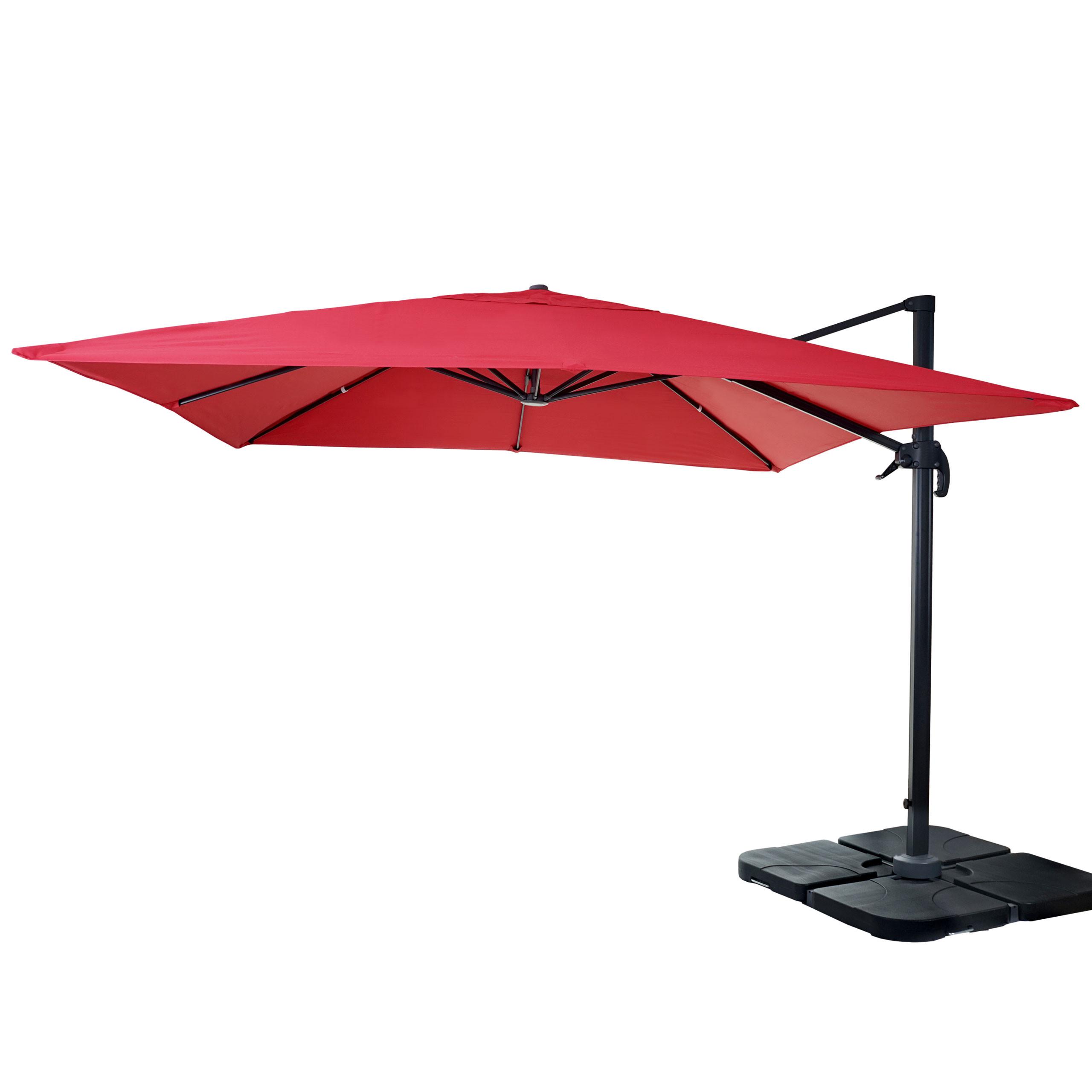 AMPELSCHIRM I Rot 300/300 cm - Rot, Textil (360/300cm) - MCW