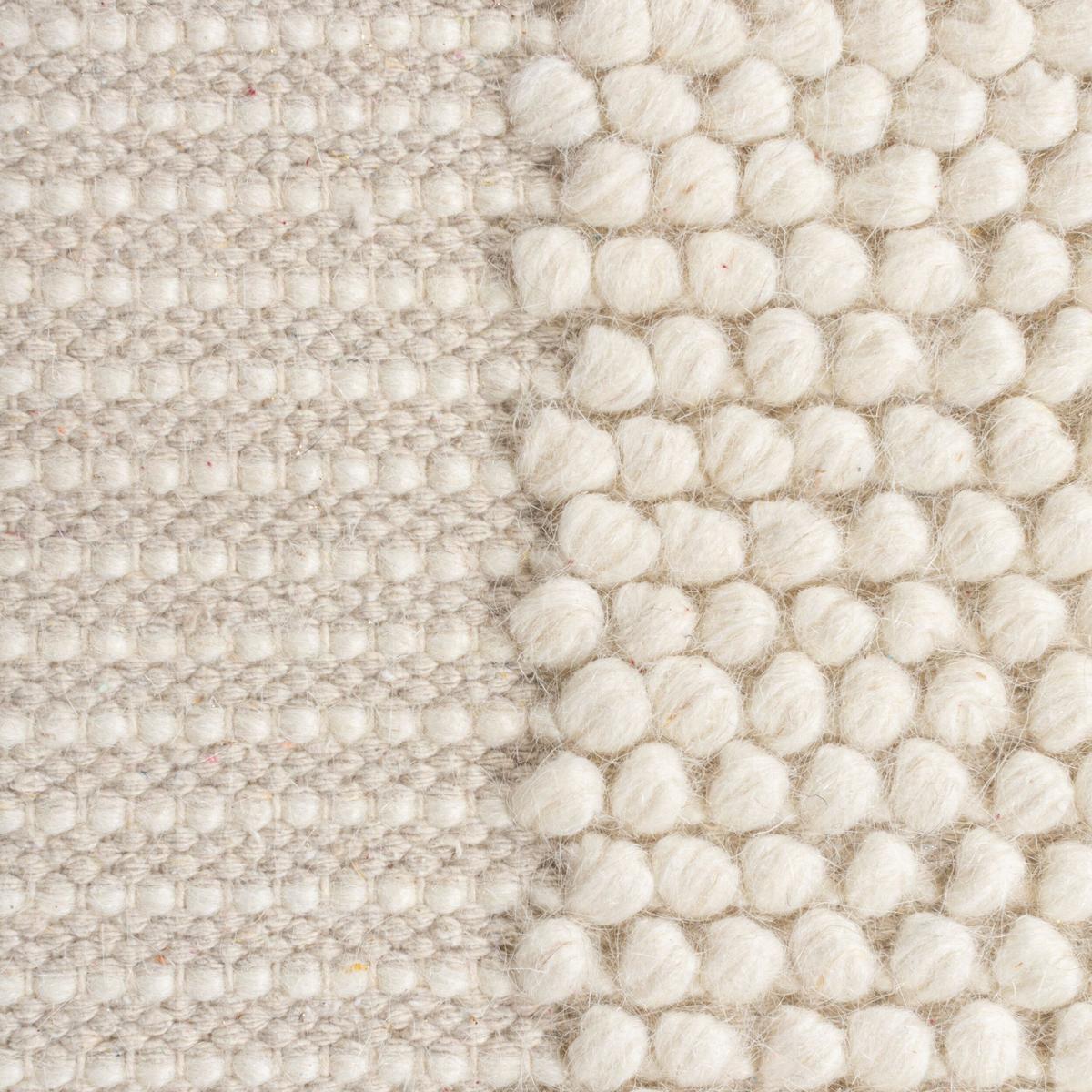 WOLLTEPPICH MOAT, mit Bordüre, Beige-Natur, 80 x 150 cm - Beige, Textil (80/150cm) - KADIMA DESIGN
