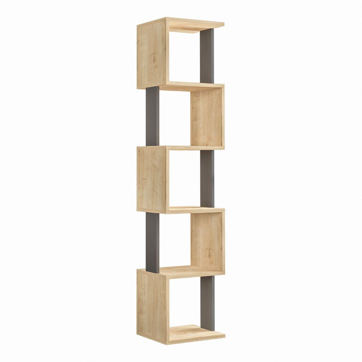 ECKREGAL 5 Regale L35 cm - Piri - Eichefarben, Holzwerkstoff (30/161/17.5cm) - Calicosy