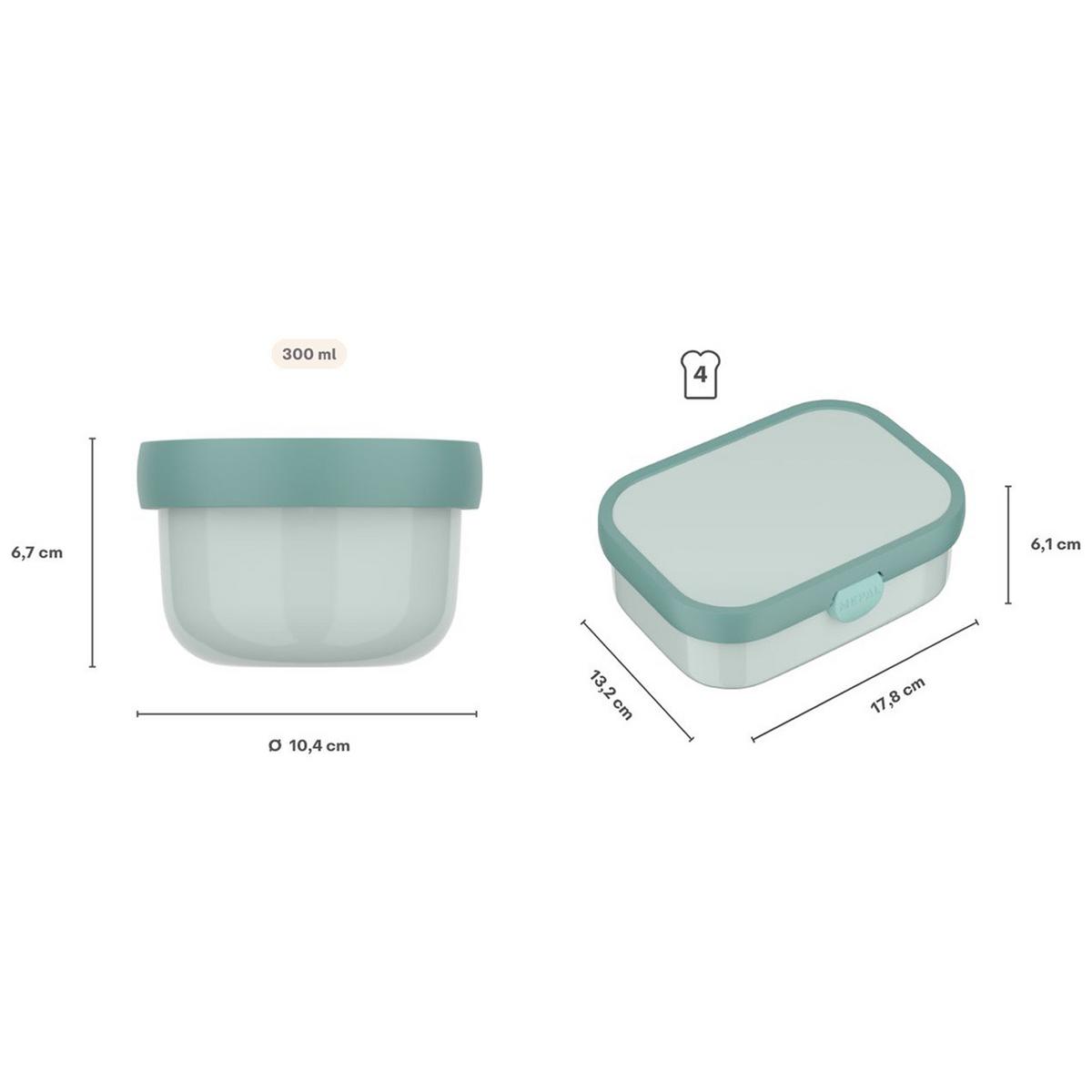 OBST- UND BENTOBOX Campus (2025) Food Fest 300 & 750 ml 2er Set - Violett/Lila, Kunststoff (2/2/2cm) - Mepal