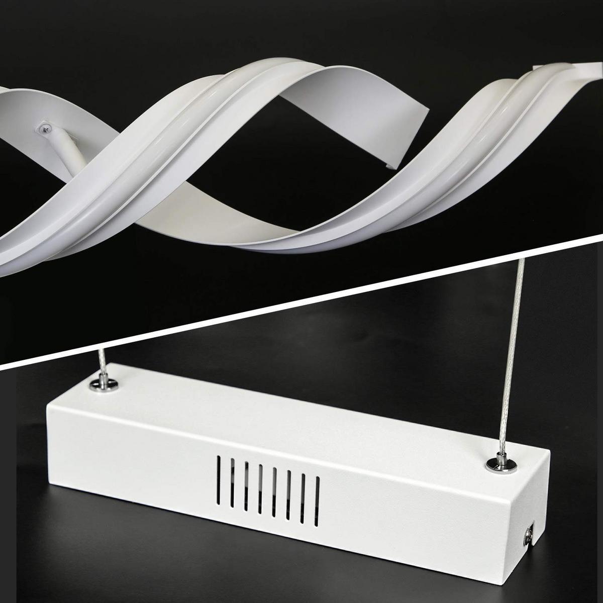 LED PENDELLEUCHTE Thomas 95/12/150 cm - Weiß, Metall (95/12/150cm) - Nettlife