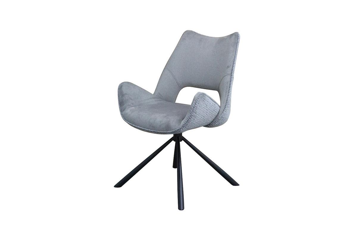 ESSZIMMERSTUHL VELO Grau Webstoff (1er-Set) - Grau, Kunststoff/Textil (57/89/61cm) - KAWOLA